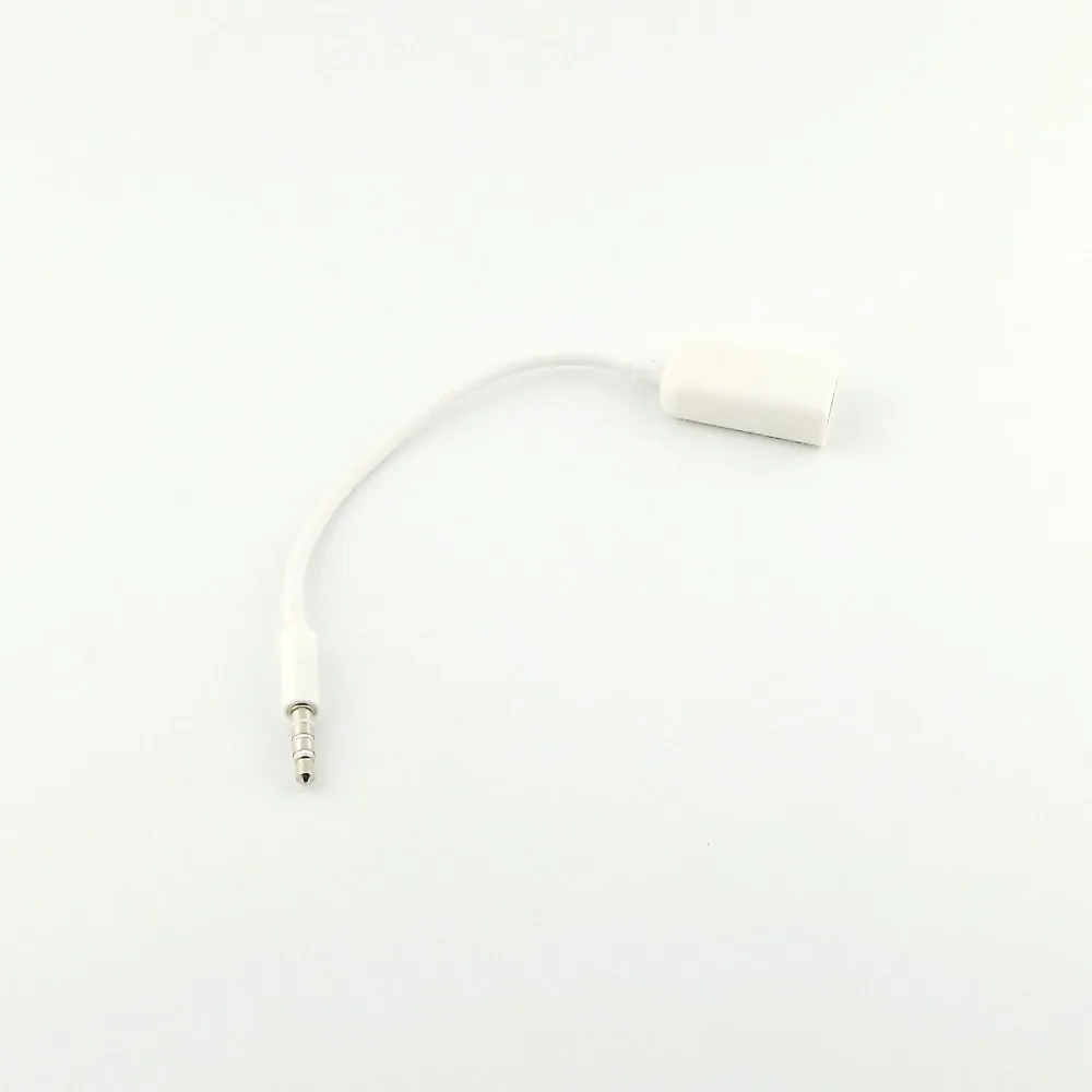 1 шт. 3 5 мм штекер AUX аудио разъем к USB 2 0 A Разъем конвертер адаптер кабель 18 см |