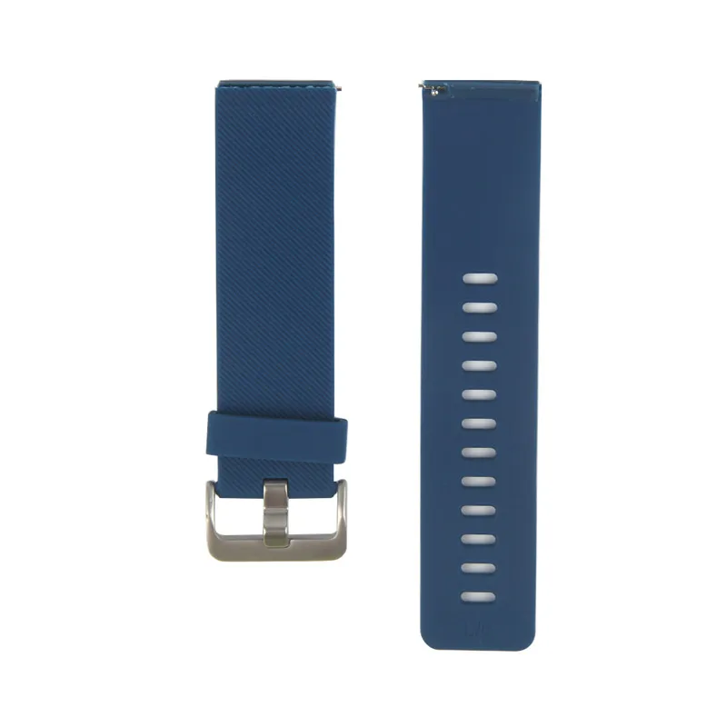 Blue Bemorcabo для Fitbit Blaze Band, Мягкий силикон Конфета цвет спортивные часы ремешок с пряжкой для Fitbit Blaze большой размер - Цвет ремешка: Blue