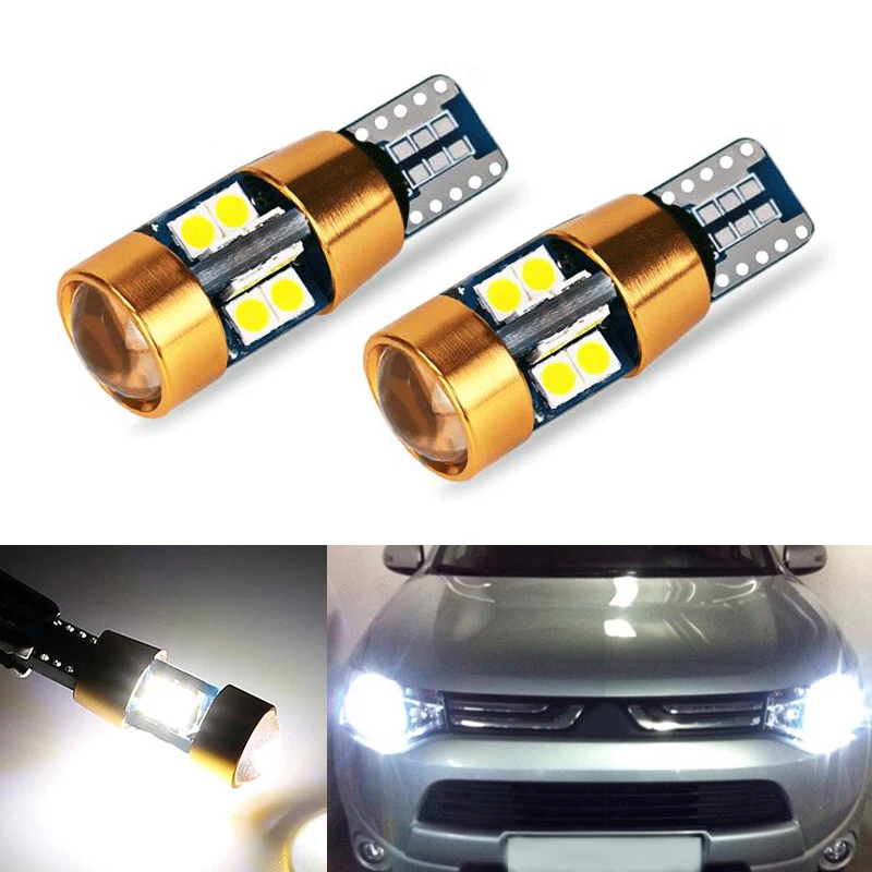 2x Canbus автомобиля 3030 SMD T10 LED W5W объектива Авто Лампа Светильник лампы для mitsubishi asx