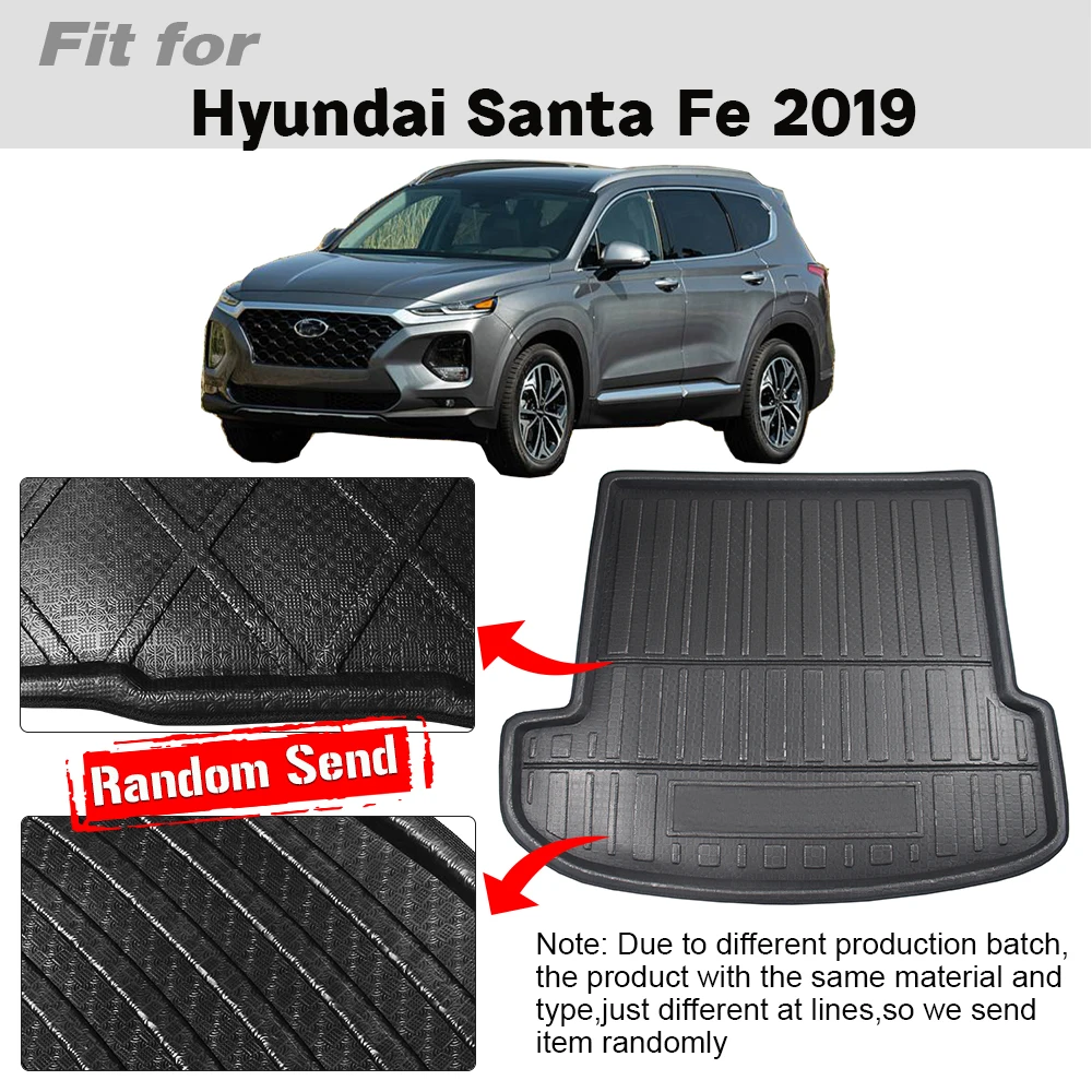 Buildreamen2 автомобильный коврик для багажника напольный груза грязи Hyundai Santa Fe 2019 2020