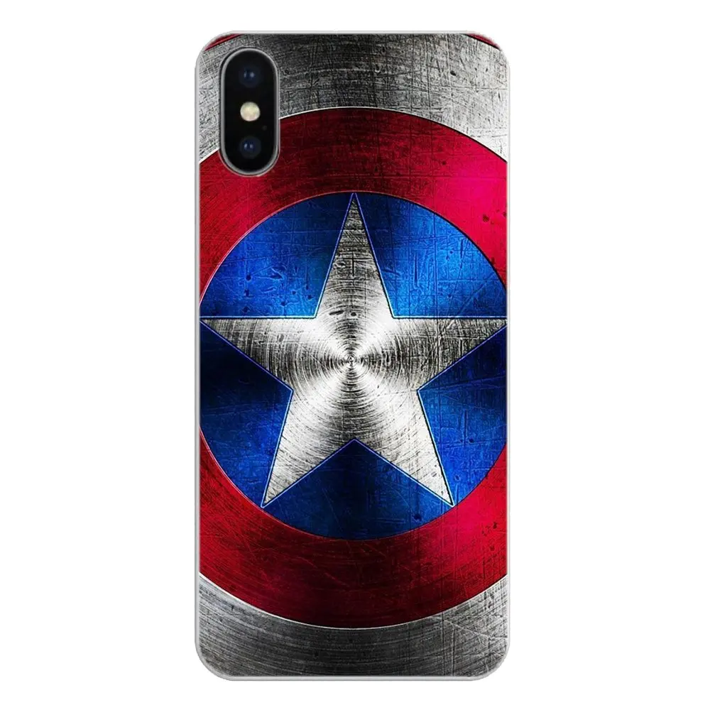 Captain America Shield For Huawei Honor 7X V10 6C V9 6A Play 9 Mate 10 Pro Y7 Y5 P8 P10 Lite Plus GR5 2017 Silicone Phone Covers |