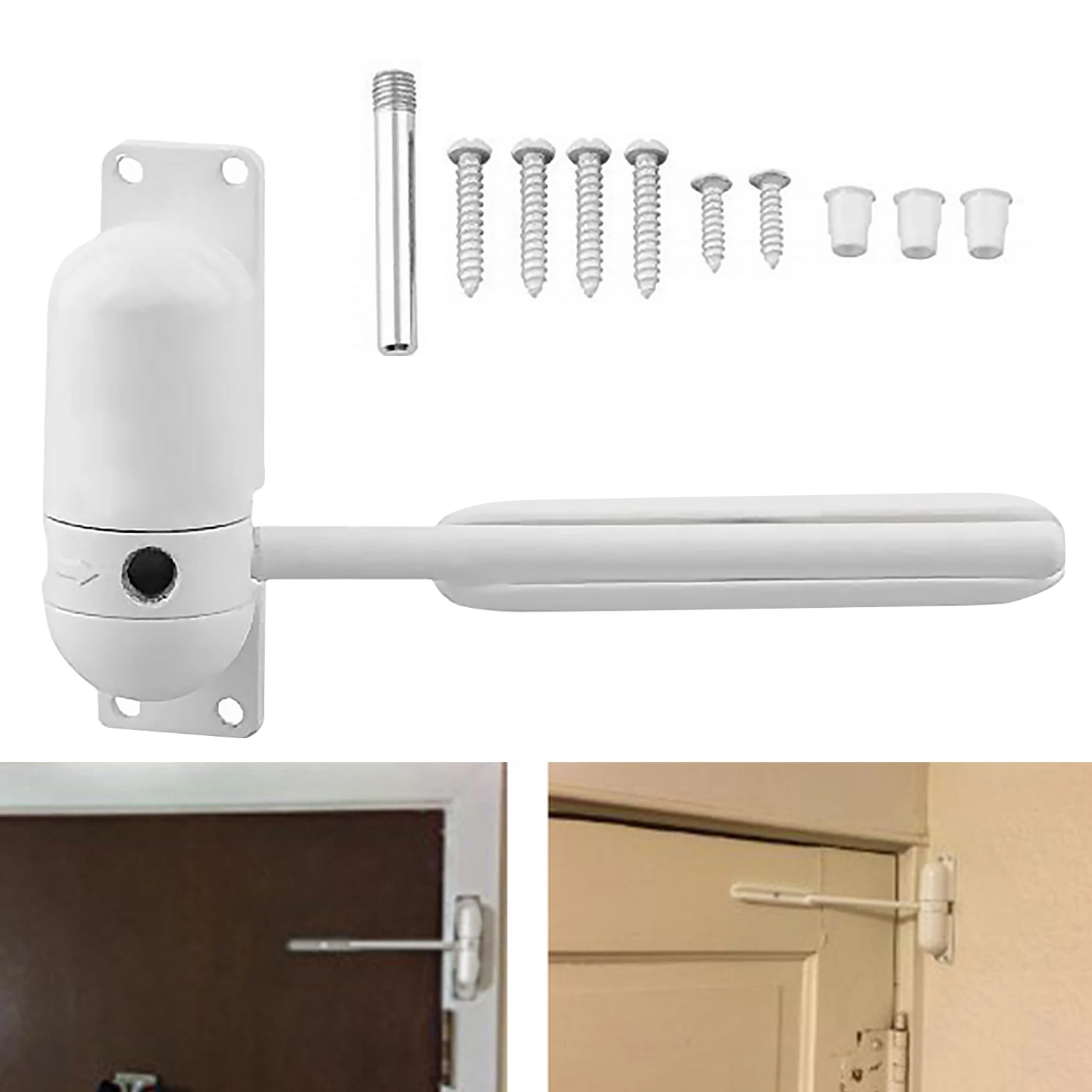 Автоматическая пружинная дверная мини прищепка регулируемый стержень для