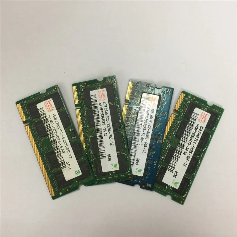 Hynix 1G 2G 1GB 2GB PC2 6400S 5300S DDR2 667MHz 800MHz ноутбук ram ноутбук Память ram использовать /чипсет hynix