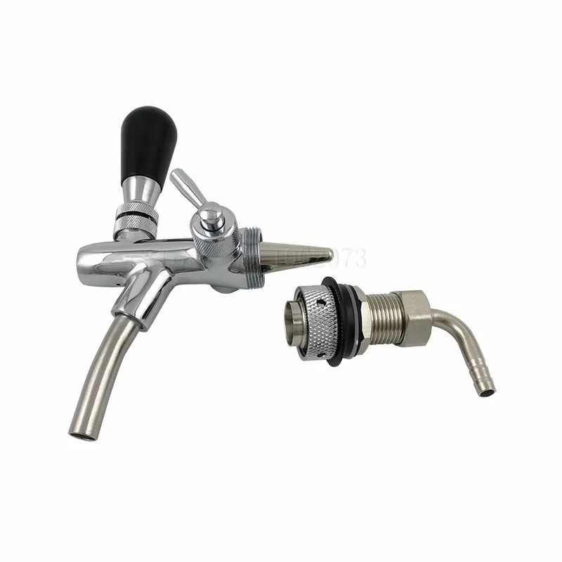 Пивной кран Регулируемый пивной kegerator хромированный домашний пивоваренный