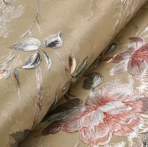 Китайские ретро стерео 3D обои романтические розы цветочный фон для рабочего