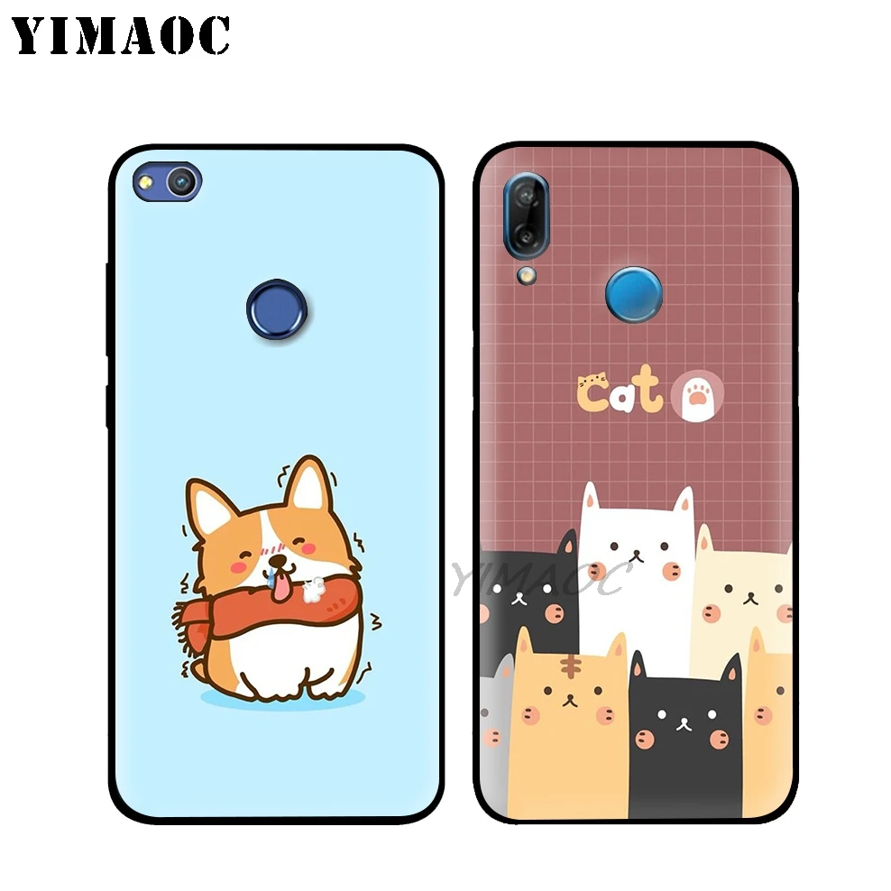 YIMAOC собака корги щенок мягкий чехол для huawei P30 P20 Pro P10 P9 P8 2015 2017 P Smart плюс Z 2019 Nova 5i 4 3