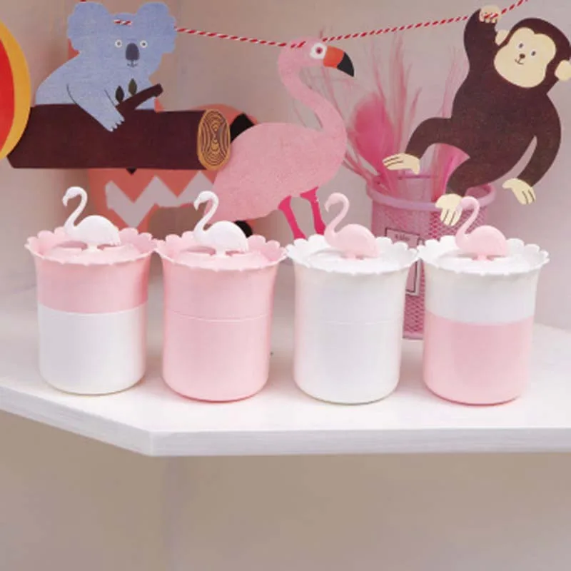 Милые держатели для зубочисток в виде фламинго дома гостиной ватный тампон чехол