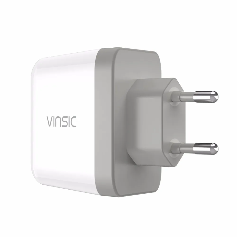 Vinsic Quick ChargeQC3.0 зарядное устройство для телефона настенное мини путешествий
