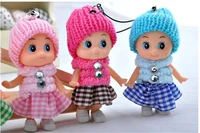 50pcs new kids toys soft interactive baby dolls toy mini doll for girls and boys free shipping
