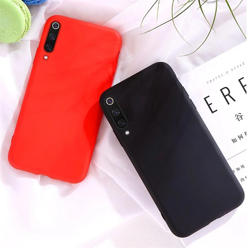 Lightweight Case For Xiaomi Mi 9SE 8SE A1 A2 9 8 Liquid Soft Silicone TPU Shockproof Cover Lite Mix 2 3 2S |