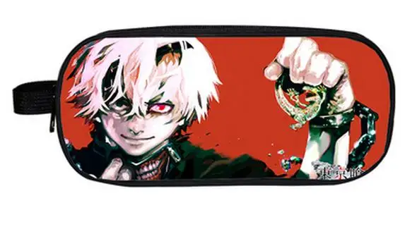 

Anime Tokyo Ghoul Boys Girls Cartoon Pencil Case Bag School Pouches Children Student Pen Bag Kids Purse Wallet Gift