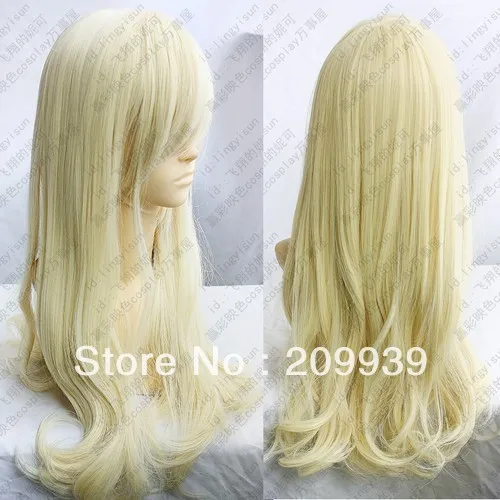 БУДЕТЕ кк 00201 Светло Русый Длинные волнистые парик косплей 4.30|cosplay wig|light blondeblonde long