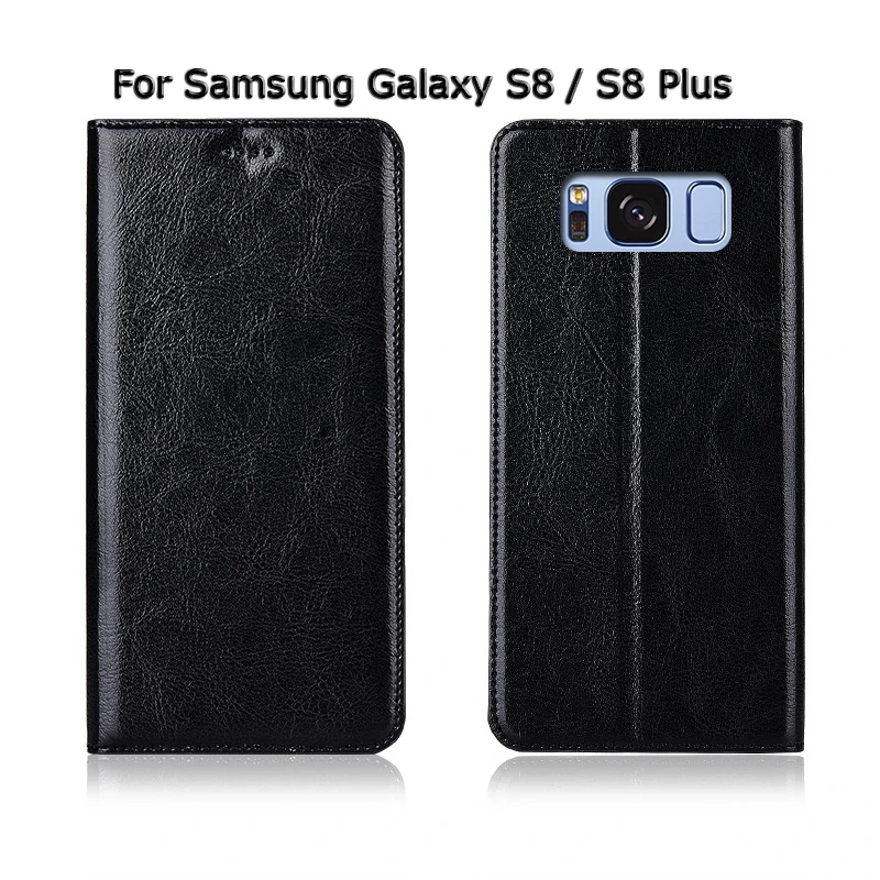 Чехол из натуральной коровьей кожи для samsung Galaxy S8, S9, S10 Plus, S10e Lite, S8+, S9+, S10+ Магнитный чехол, подставка, флип, ретро чехол для телефона