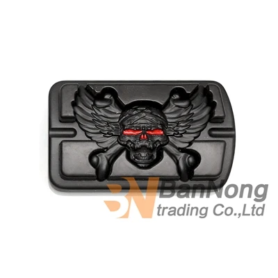 Black Brake Cover Череп крыло Тормозная педаль Накладка и подставка для ног подножки и колышки переключения для Harley Sportster 883 1200 Softail Electra Glide Dyna Touring - Цвет: Black Brake Cover
