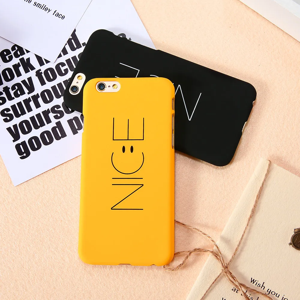 Чехол KISSCASE Smile Face для iPhone 6 6S 7 8 Plus Модный милый мультяшный чехол телефона S Жесткий