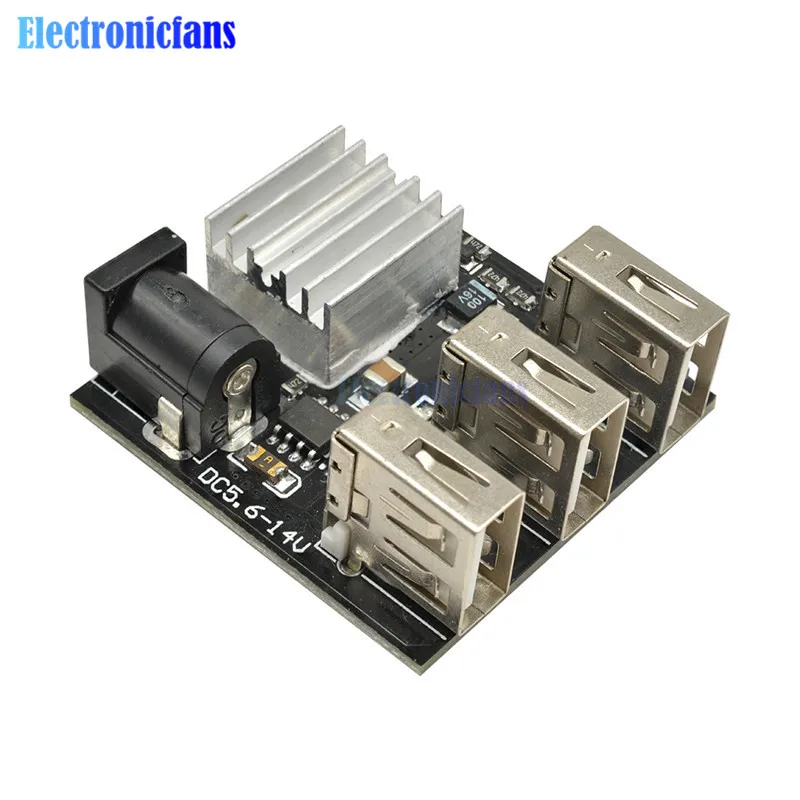 DC 9V/12V To 5V 8A понижающий блок питания 3 USB мини модуля зарядки преобразователь для