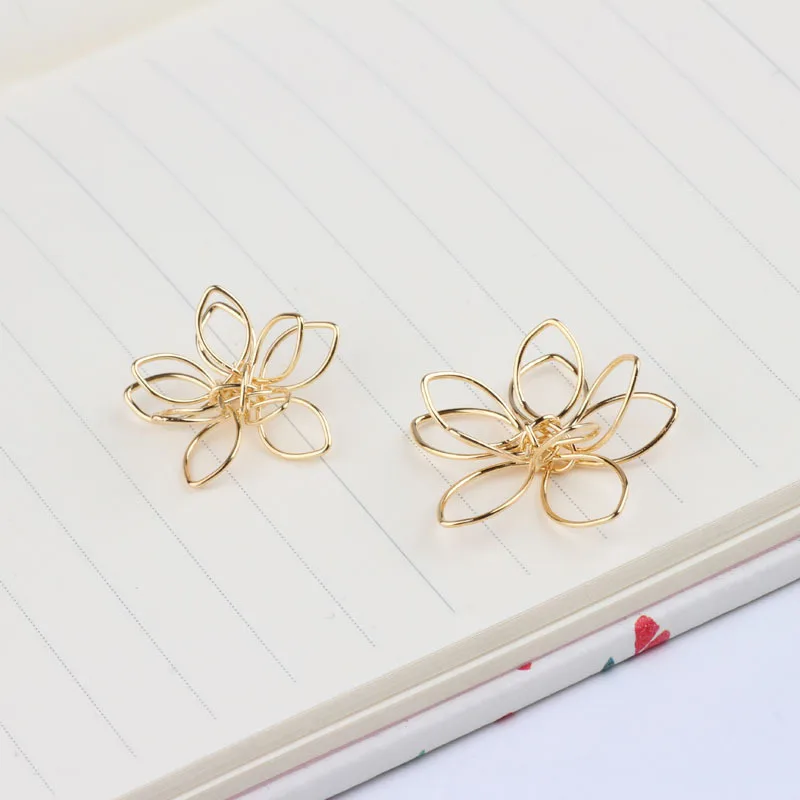 Аксессуары для ювелирных изделий DIY медное покрытие 18k золото полый трехмерный