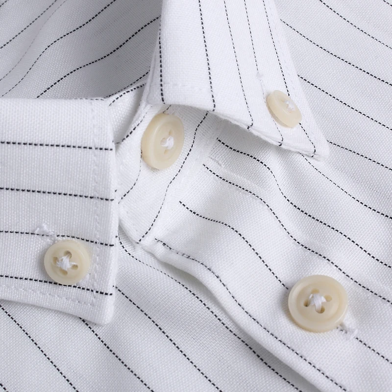 Рубашка DA008 мужская с длинным рукавом модная повседневная сорочка в полоску