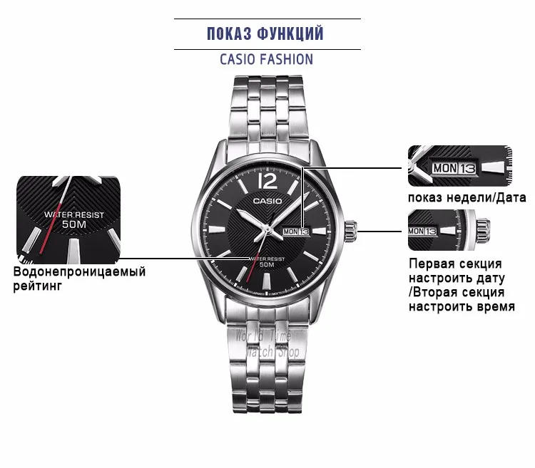 Casio часы женские часы лучший бренд класса люкс Водонепроницаемый Кварцевые часы женские женские подарки Часы светящиеся спортивные часы relogio feminino reloj mujer montre homme bayan kol saati zegarek damski 1335D