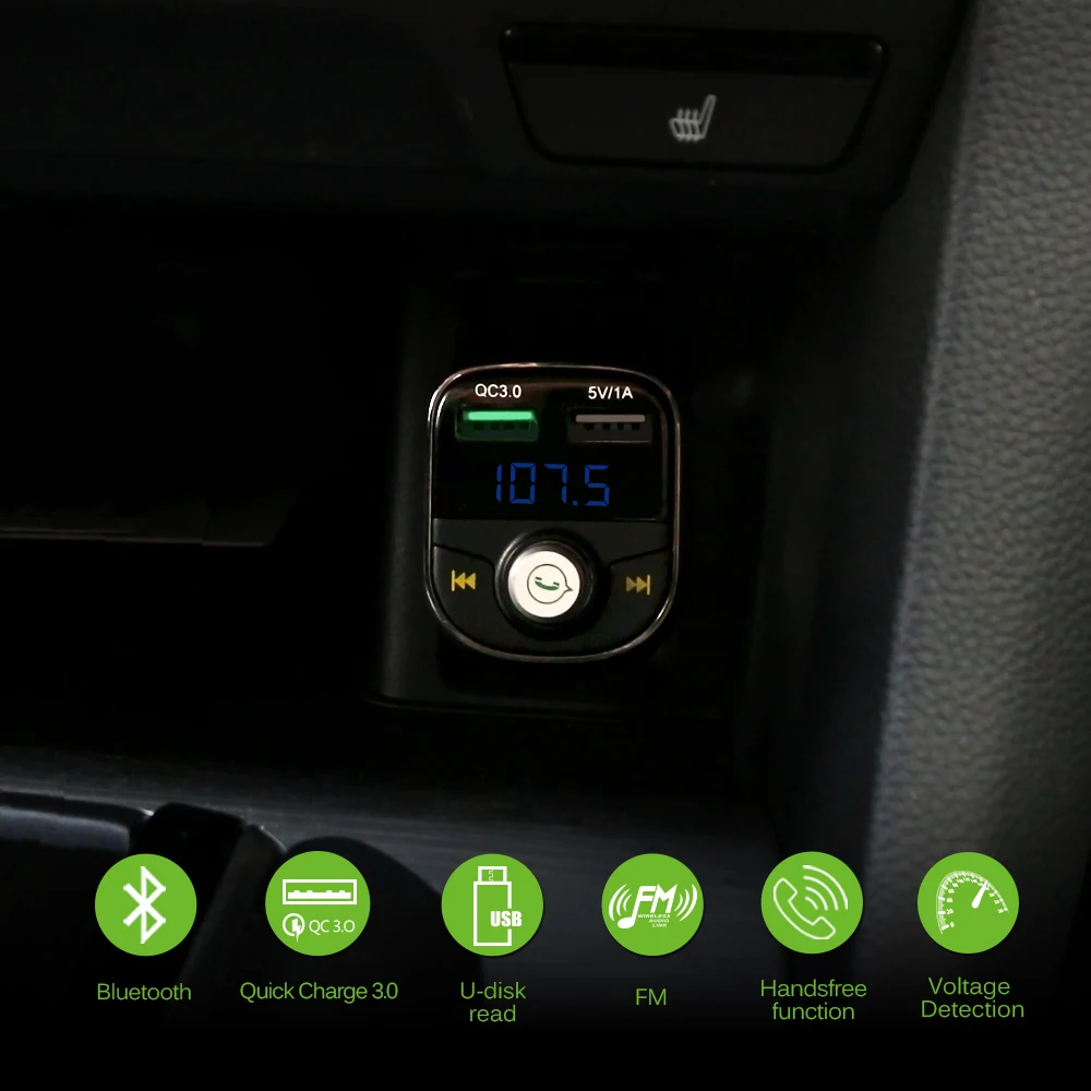 Onever Bluetooth автомобильный набор Fm передатчик свободные руки MP3 плеер модулятор