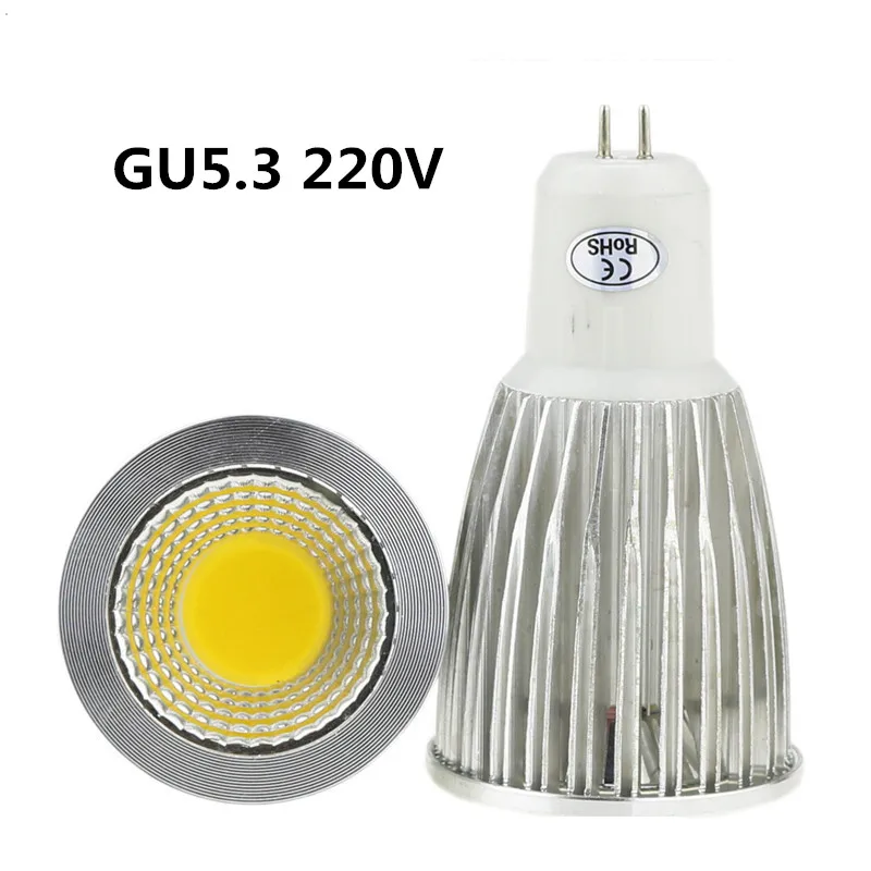 10X светодиодный лампы GU10 220V 9 Вт 12 15 потолочный светильник ing 110V лампа bombillas с