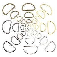 10pcs metal non welded d ring semi ring adjustable buckle belt buckle for backpacks straps dee buckles diy accessorie