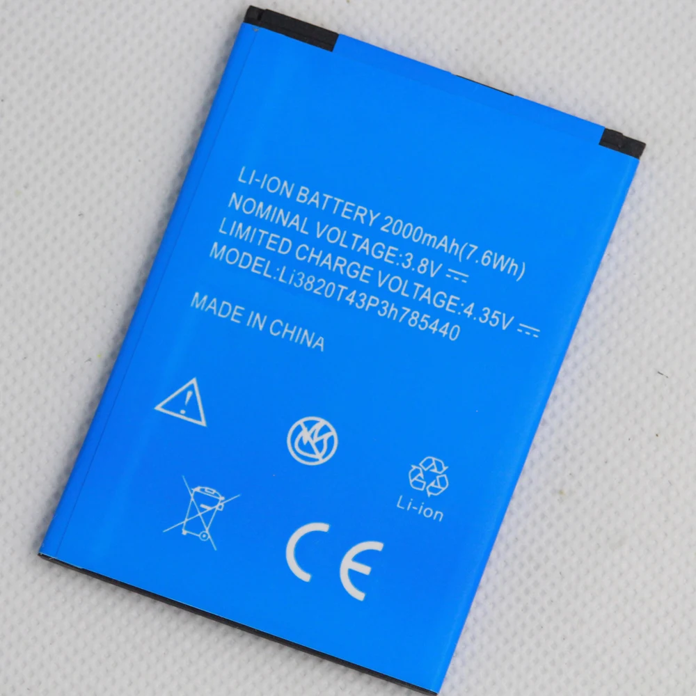 10 шт./лот Li3820T43P3h785440 батарея для ZTE Blade L370 L2 Plus 2000 мАч сотового телефона | Мобильные