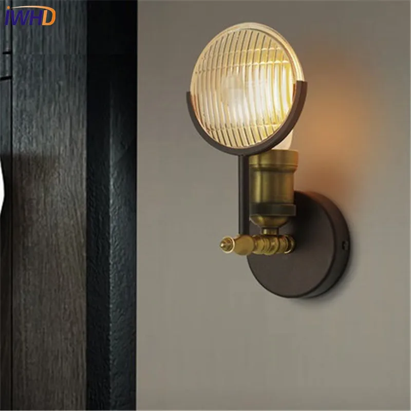 Loft Style Industrial Vintage LED Wall Light Fixtures Iron Antique Lamp Home Decor Bedside E27 Bulb Edison Sconce Lighting | Лампы и