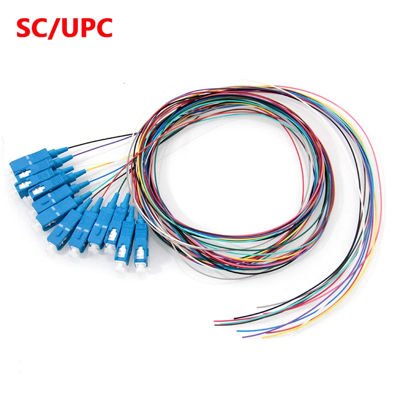 Новинка высокое качество 1 5 м 12 жильный пучок pigtail SC/APC FC/APC LC/UPC одномодовый цветной