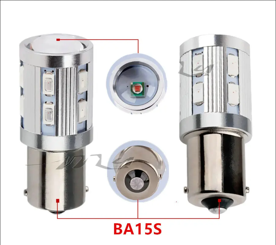 2 шт. Автомобильные светодиодные лампы 1156 BA15S P21W 12 SMD SMD|Сигнальная лампа| |