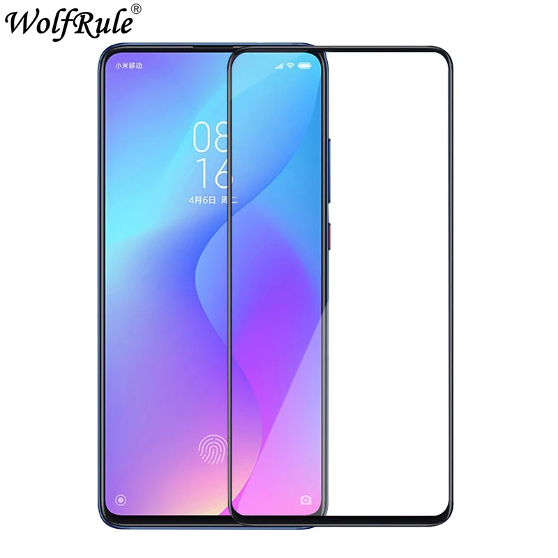 2 piezas de vidrio templado para Xiaomi Mi 9T vidrio templado cubierta completa pegamento Protector de pantalla para Xiaomi Mi 9T vidrio para Xiaomi 9T Mi9T-0