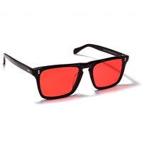 robert downey sunglasses red lens sunglasses iron man sunglasses retro square sunglasses for men vintage polarized sunglasses