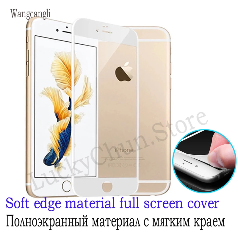Wangcangli 3d Защитное стекло для iphone 6 6s 7 8 plus закаленное стекло для iphone 6 s 7 plus защита для iphone 6 7 8 6s plus