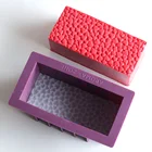Силиконовая форма для мыла Nicole ручной работы Прямоугольная форма для буханки с рельефным ковриком для цветов 3 узора на выбор