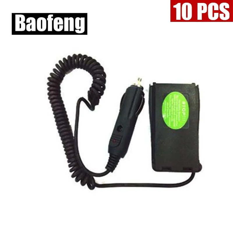 XQF 10PCS  Car charger Battery Eliminator for BAOFENG BF-888S Two Way Radio
