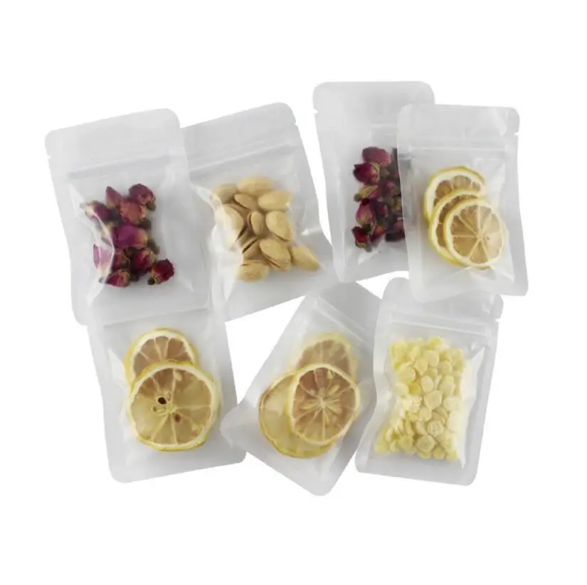 5 шт./лот прозрачный пакет самозапечатывающийся с застежками Еда Чай сумки