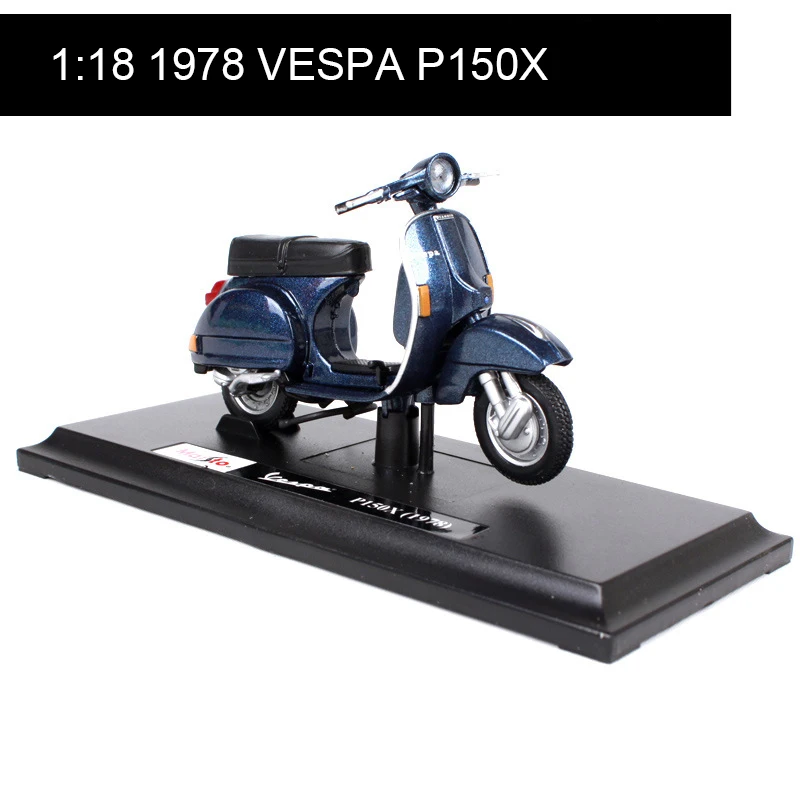 Модель мотоцикла Maisto 1:18 VESPA Piaggio 1978 P150X модель велосипеда под давлением детская
