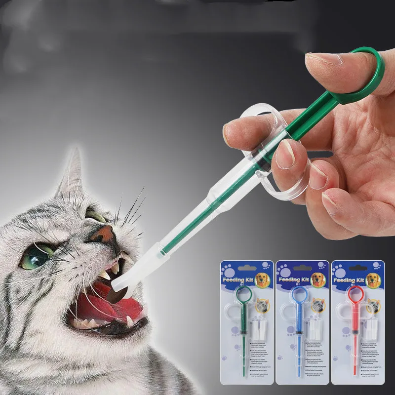 

Dog Cat Piller Medicine Dispenser Leak-proof Pills Capsule Tablet Pusher Feeding Injection Needle Kit Pet Puppy Pets Feeder