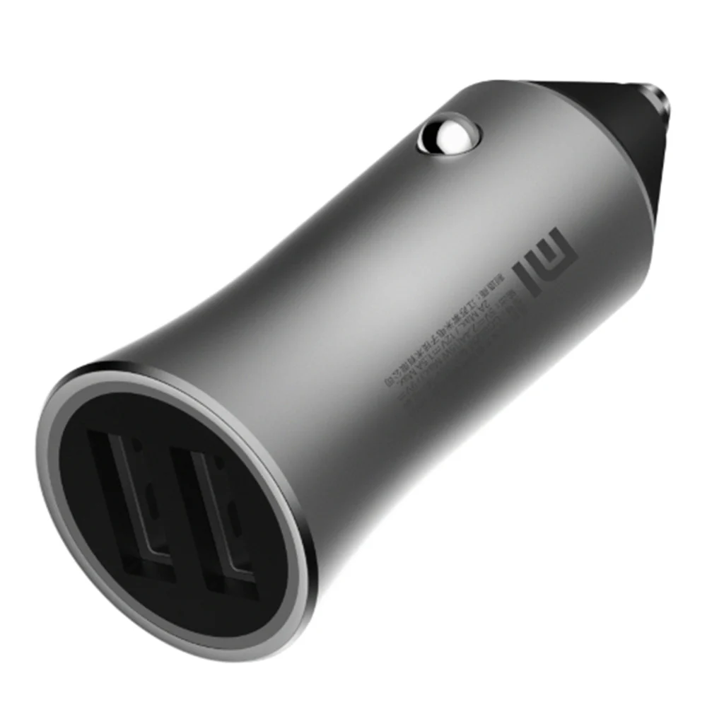 Оригинальное автомобильное зарядное устройство Xiaomi Dual USB 5 V/2.4A 18W с быстрой