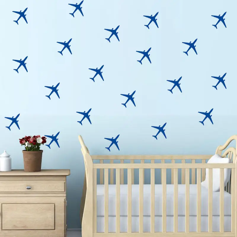 Настенные Стикеры для мальчиков и спальни 20 шт. Наклейки декора дома C038