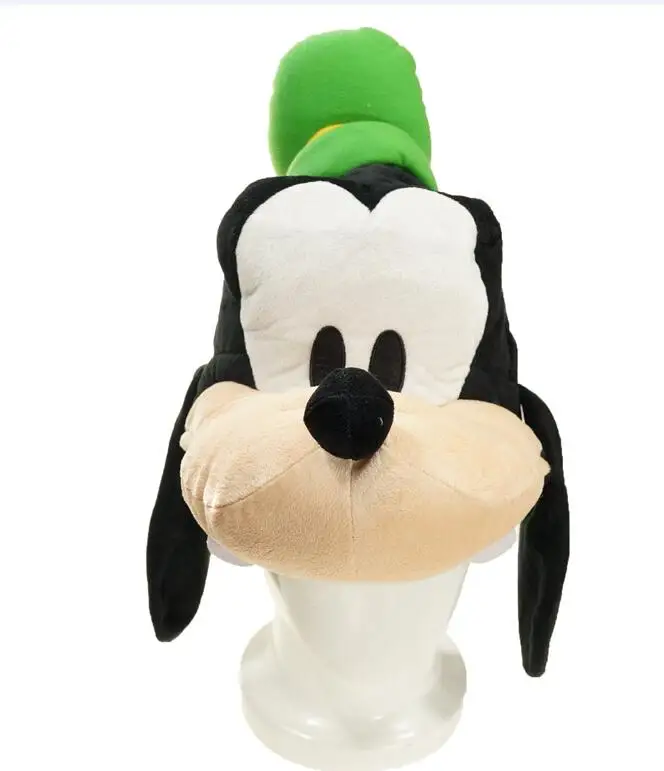 A Мультяшная Плюшевая собачка шеф-повара гоф с зеленой шляпой, зимняя теплая шапка для взрослых и детей, мягкая шапка для костюмированной вечеринки - Цвет: A
