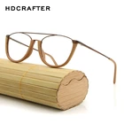 Оправа HDCRAFTER для очков с зернистой текстурой древесины, оправа для очков с прозрачными линзами для мужчин и женщин, прозрачные очки для чтения