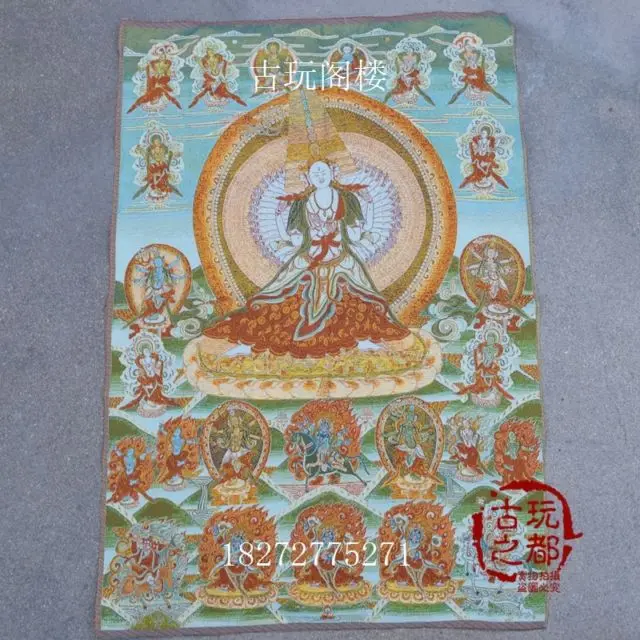 

Chinese Boutique collection the Thangka embroidery Thousand hand Buddha diagram