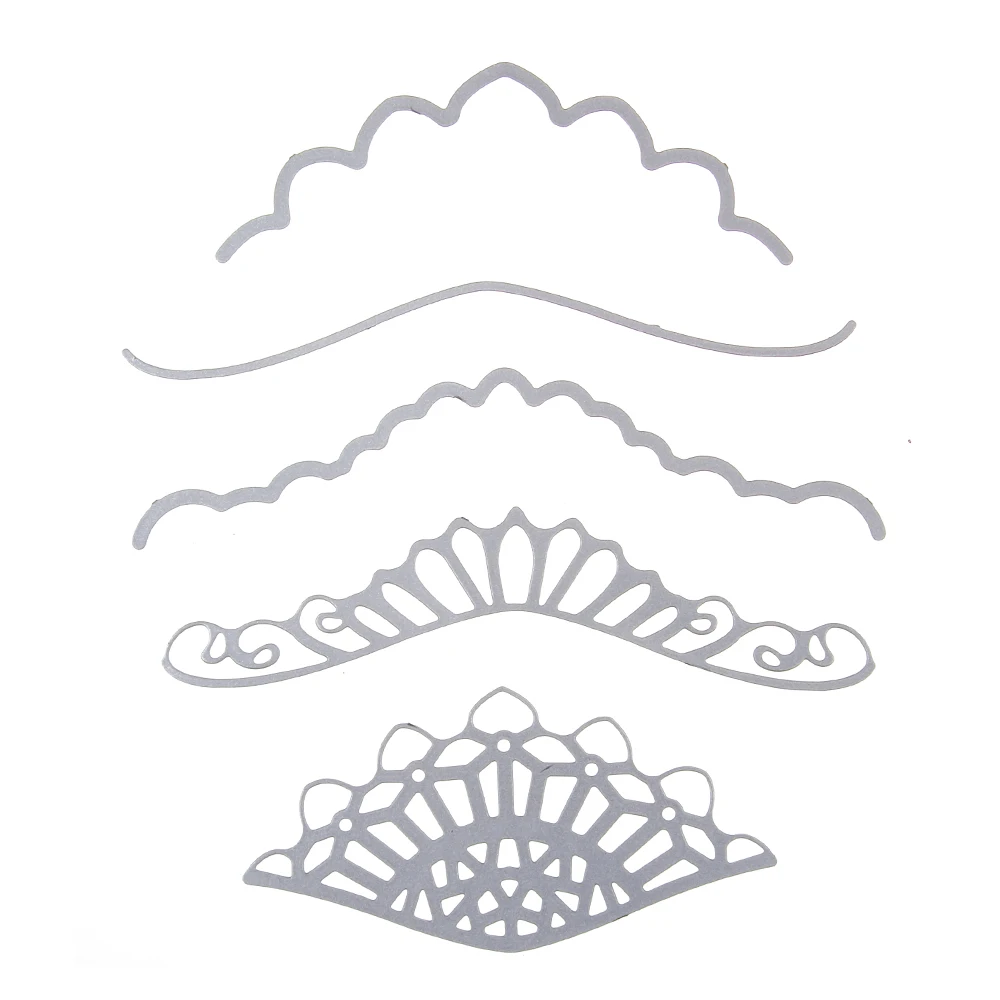 Набор рамок с кружевными цветами из углеродистой стали для резки 3D DIY