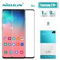 for samsung galaxy s10 plus s10e glass nillkin cp max full cover 3d tempered glass screen protector for samsung s10 plus glass