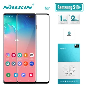 for samsung galaxy s10 plus s10e glass nillkin cp max full cover 3d tempered glass screen protector for samsung s10 plus glass free global shipping