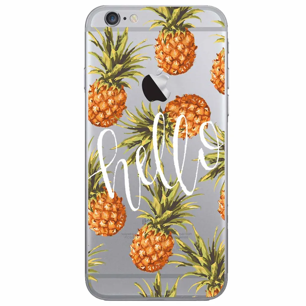Soft Silicone TPU Case for Huawei P9 Lite Patterned Pineapple Watermelon Banana Leaves Flowers Back Cover P10 P20 |