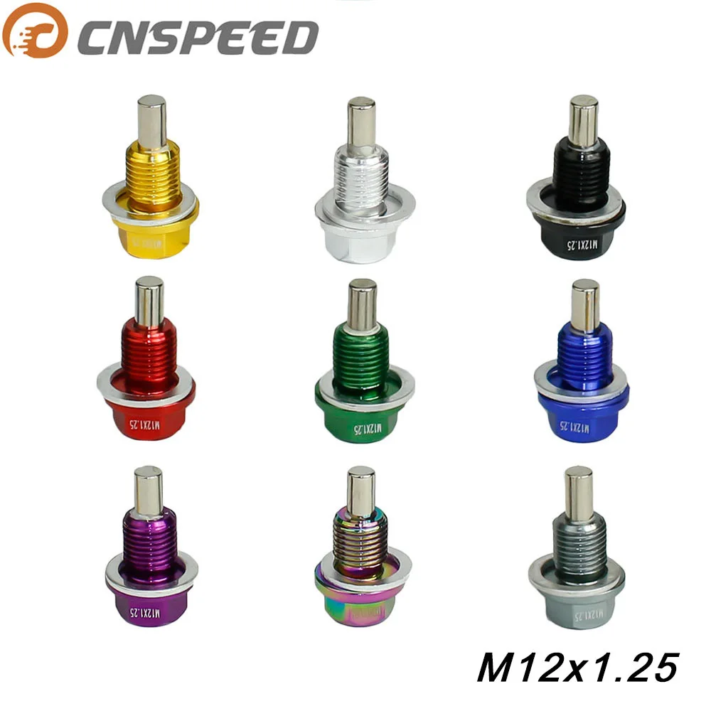 CNSPEED M12 * P1.25 мм Магнитная дренажная масляная пробка сливная сливного масла гайка