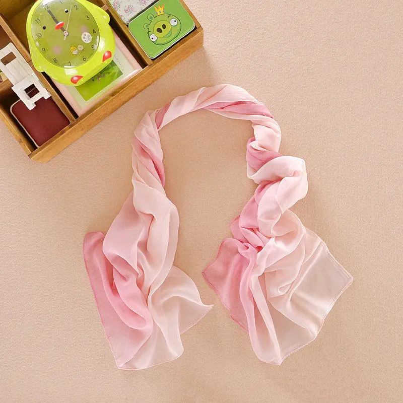 Женский шифоновый шелковый шарф LNRRABC 19 цветов |