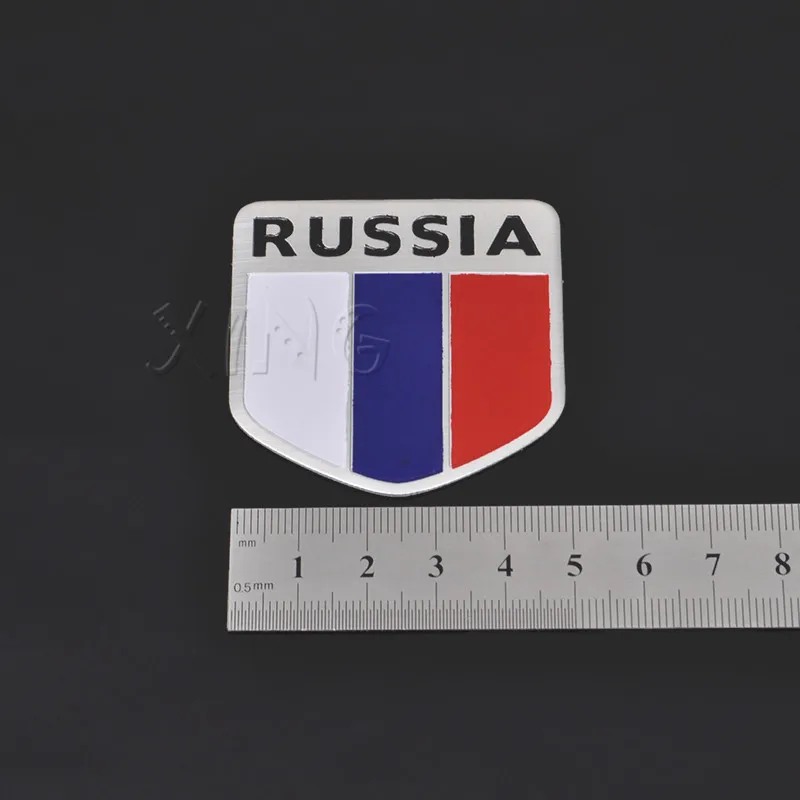 Наклейка для автомобиля с российским флагом Эмблема BMW Audi VW Ford Nissan Toyota Kia Lada Honda